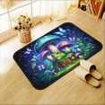 1 Mushroom Print Rug - Non-slip, absorbent mushroom mat suitable for ...
