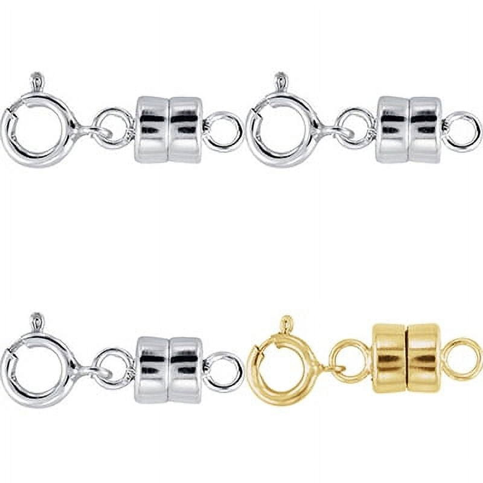 1 NEW 14k Yellow Gold Filled and 3 NEW .925 Sterling Silver Barrel Magnetic Converter Necklace Clasp