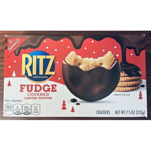 1 NEW Box NABISCO Ritz Chocolate Fudge Covered Crackers 7.5 Oz - LIMITED EDITION