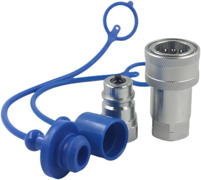 1'' NPT ISO 7241A Hydraulic Quick Connect Couplers Set Tractor