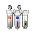 thumbnail image 1 of 1" NPT SUPER DUTY Industrial Grade 3 Stages Filter Coalescing Desiccant Dryer System (AUTO DRAIN), 1 of 7