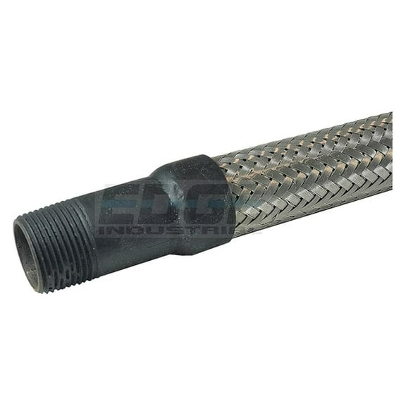 1" NPT Stainless Steel Braided Flex Hose Connector - Industrial Grade, Heavy Duty, USA Made - Pump & Pipe Vibration/Misalignment Solution