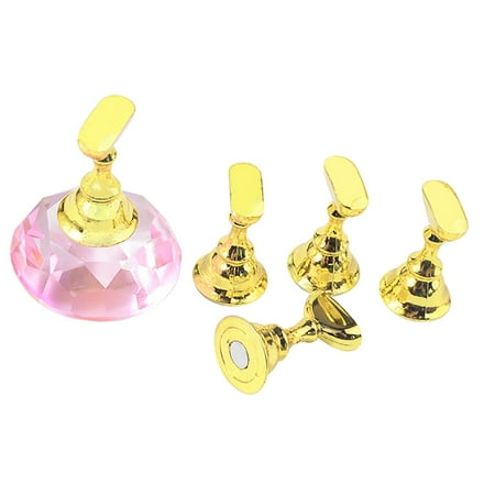 1*Nail stand Mini Nail Holder Magnetic Tip Stand Nail Art Tools Crystal Practice Display