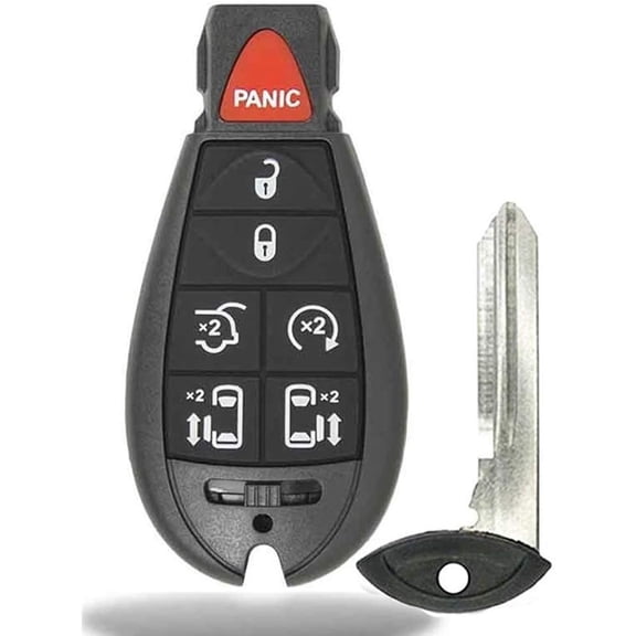 1 New Keyless Entry 7 Buttons Remote Start Car Key Fob M3N5WY783X, for Town Country Grand Caravan Volkswagen Routan