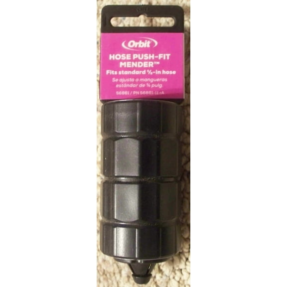 1 New Orbit Push-Fit Mender Couplers -5/8-Inch Round Garden Hose - 56861