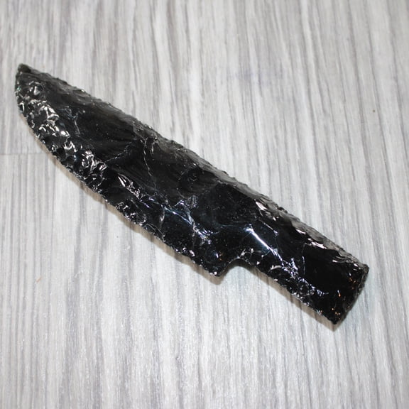 1 Obsidian Ornamental Knife Blade #5863 Mountain Man Knife a