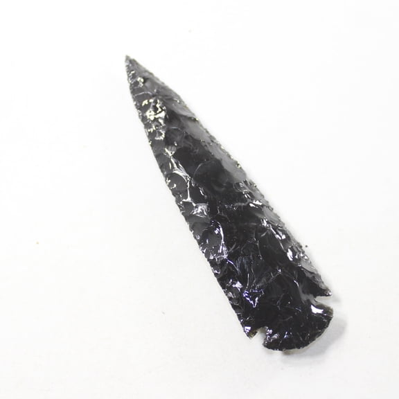 1 Obsidian Ornamental Spearhead #0841 Arrowheads