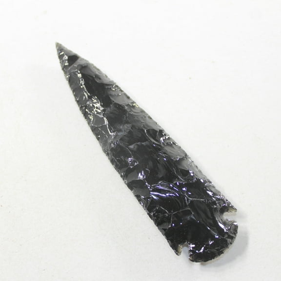 1 Obsidian Ornamental Spearhead #1130 Arrowheads