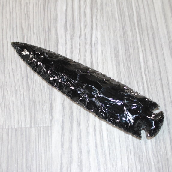 1 Obsidian Ornamental Spearhead #9064 Arrowhead