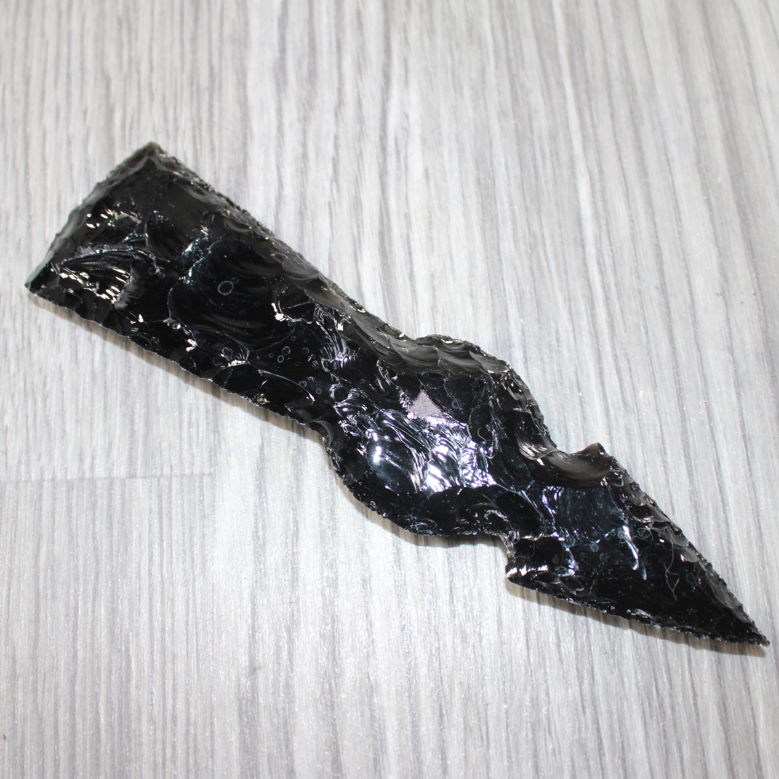 1 Obsidian Ornamental Tomahawk Head  #0664    Axe Hatchet Ax