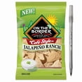 thumbnail image 1 of 1+ On The Border Tortilla Chips, Jalapeno Ranch, Cafe Style with pen, 1 of 4