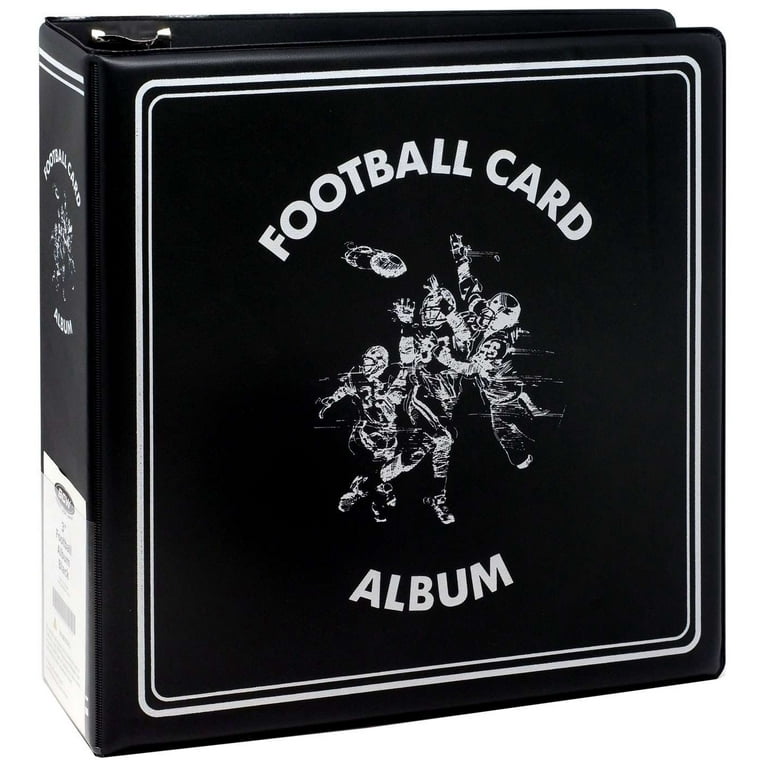 nfl football card binder 900 Cards Binder, 9-Pocket Card Collections Trading Card 50 Pages Double-Sided Cards Holder with Zipper 3-Ring Card Album for Sports Football Card Sleeves Protectors : Toys & Games UniKeep Football Card Binder Kit features Binder filled with every NFL