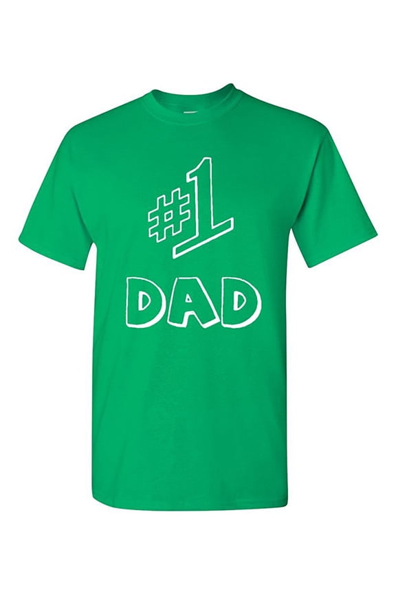 #1 One Dad Daddy Father's Day TV Comedy Series Funny DT Adult T-Shirt Tee