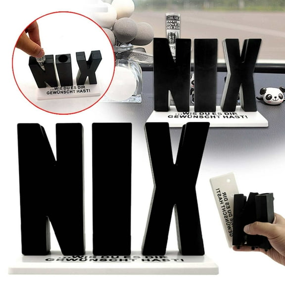 1 Ornament I 3D Letters on Base with Note Hole I Funny for Birthday as a Or to Give I Creative I Not I Nich