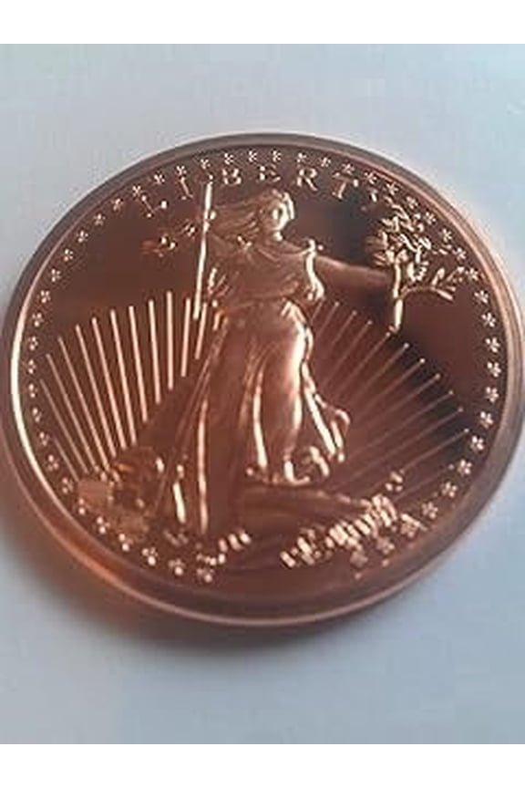 1 Ounce 2012 .999 Pure Copper Bullion Round St Gaudens Design