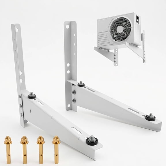 1 Outdoor Mini Split Mounting Bracket for 9,000-18,000 BTU Air Conditioner, Heavy Duty AC Support Stand, Holds Up to 330 lbs, With Mounting Hardware