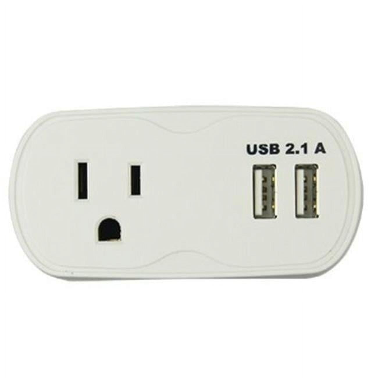 Computer Outlets 1-Outlet Surge Protection Tap, White: Computer Accessories - Walmart.com