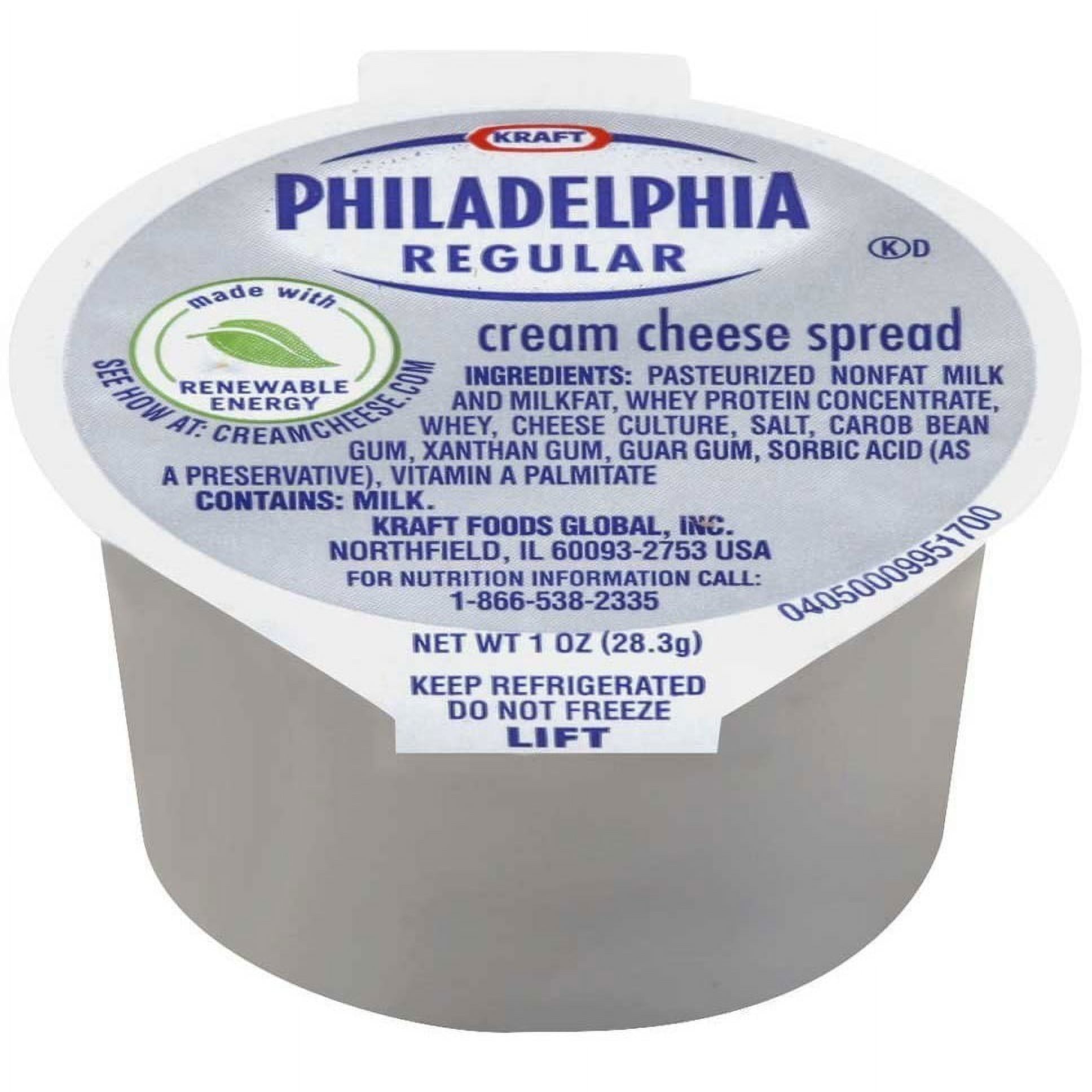 1 Oz Cream Cheese 1 Cup Each