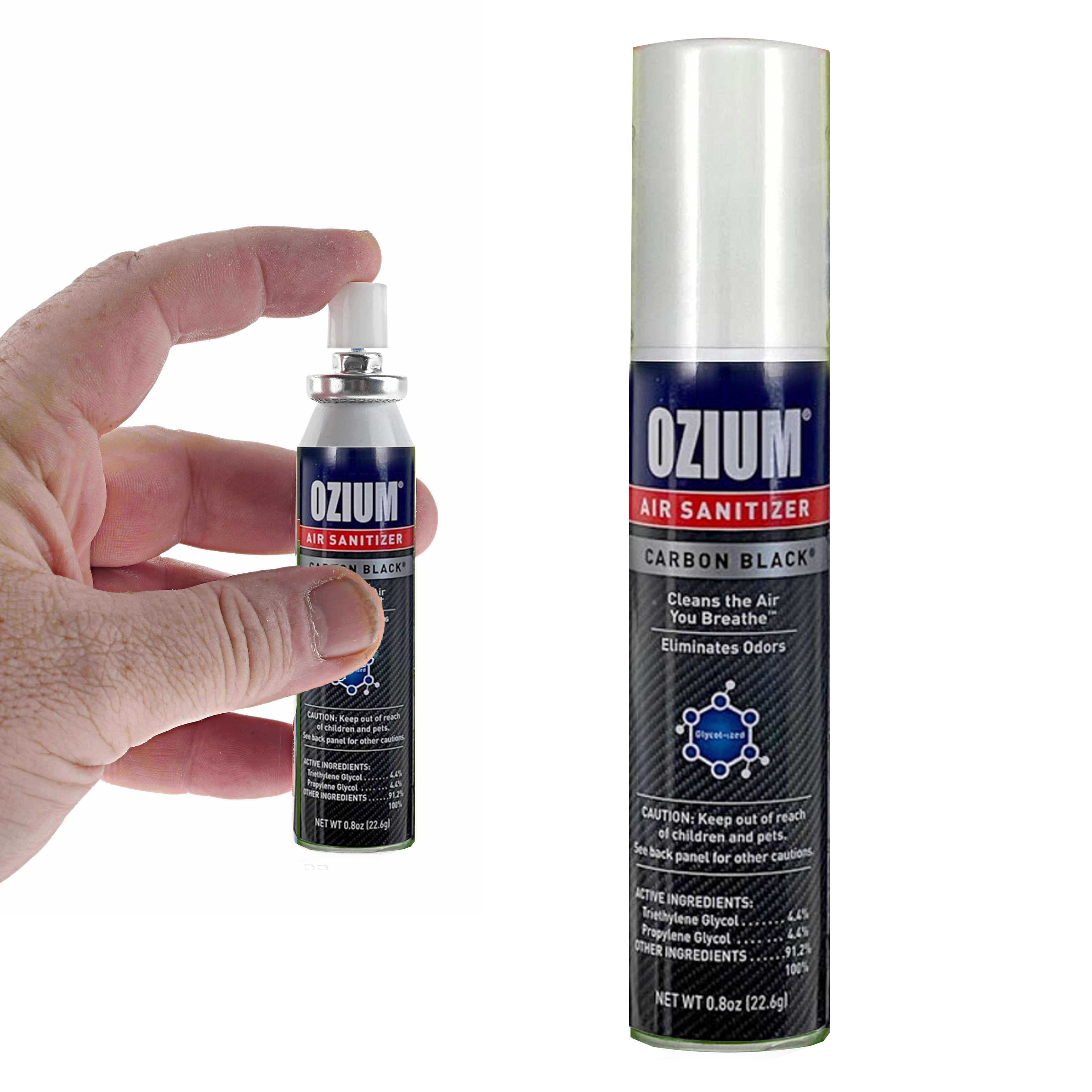 1 Ozium Air Sanitizer Freshener Clean Odor Eliminator Carbon Black Scent 0.08oz Walmart Business Supplies