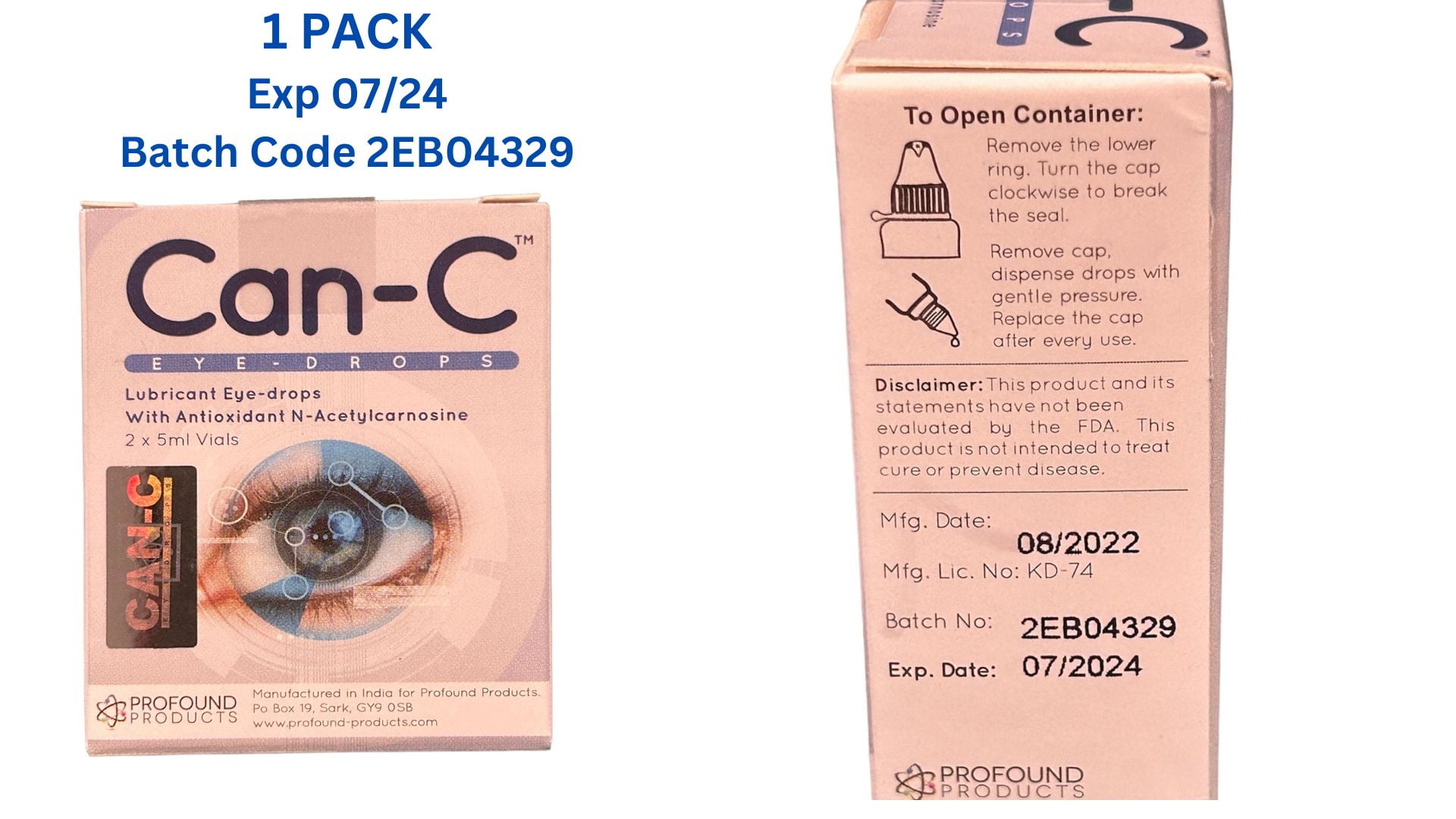 Can-c Eye-drops : : Health & Personal Care