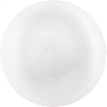 (1 PACK) EcoQuality 13" inch Round Charger Hammered Translucent White Plastic Plates - China Like Party Plates, Heavy Duty Large Disposable Dinner Plates, Reusable Salad Plate Weddings, Serveware
