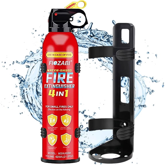 1 PACK Portable Fire Extinguisher Spray 4 in-1 With Bracket for The House/Car/Kitchen/Garage/Home,0.5-A:21-B:C:5K Water-Based Fire Extinguishers(620ml/21.87OZ)