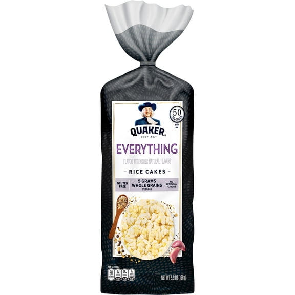 (1 PACK ) Quaker Rice Cakes Everything 5.9 OZ
