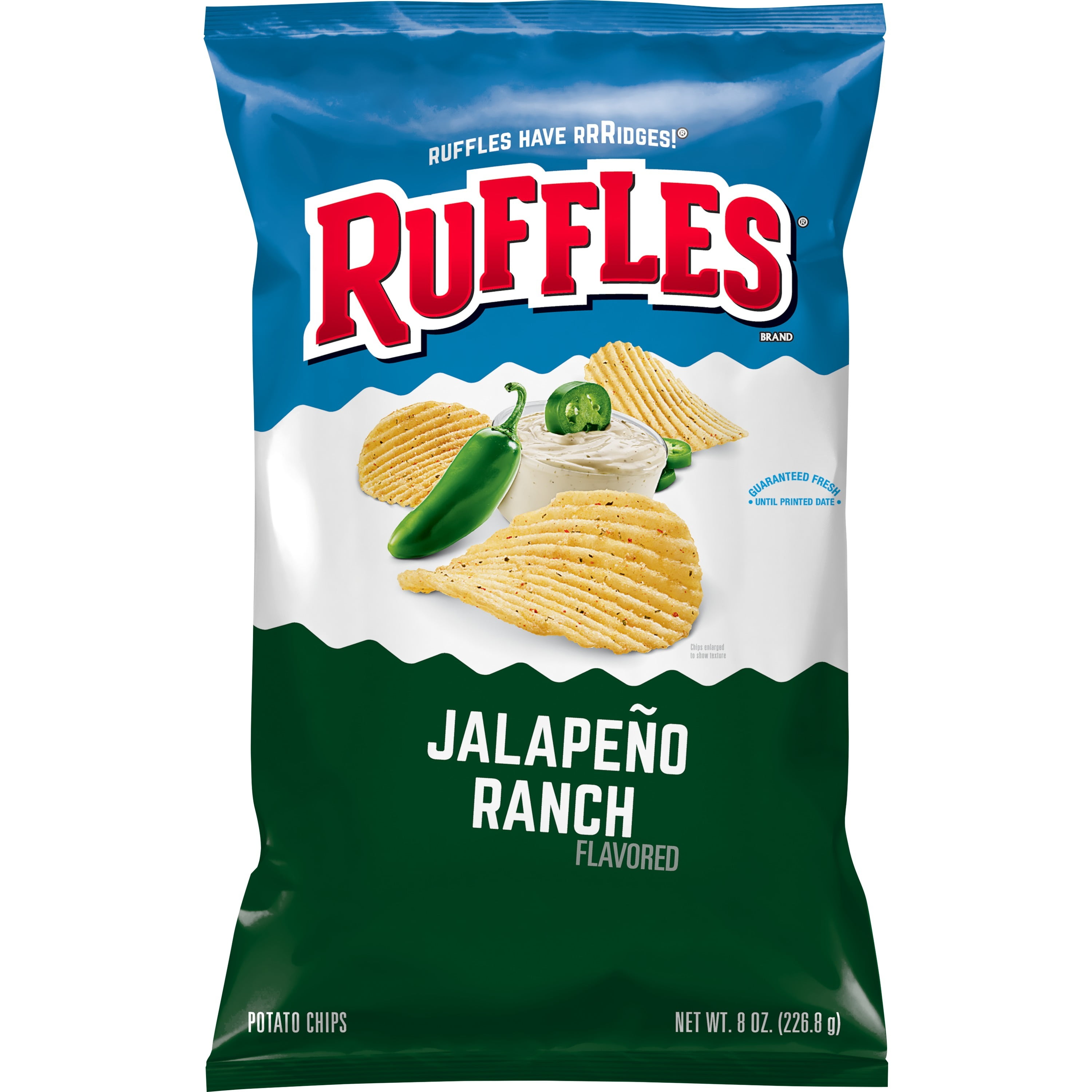 1 PACK, Ruffles Potato Chips Jalapeno Ranch Flavored - Walmart.com