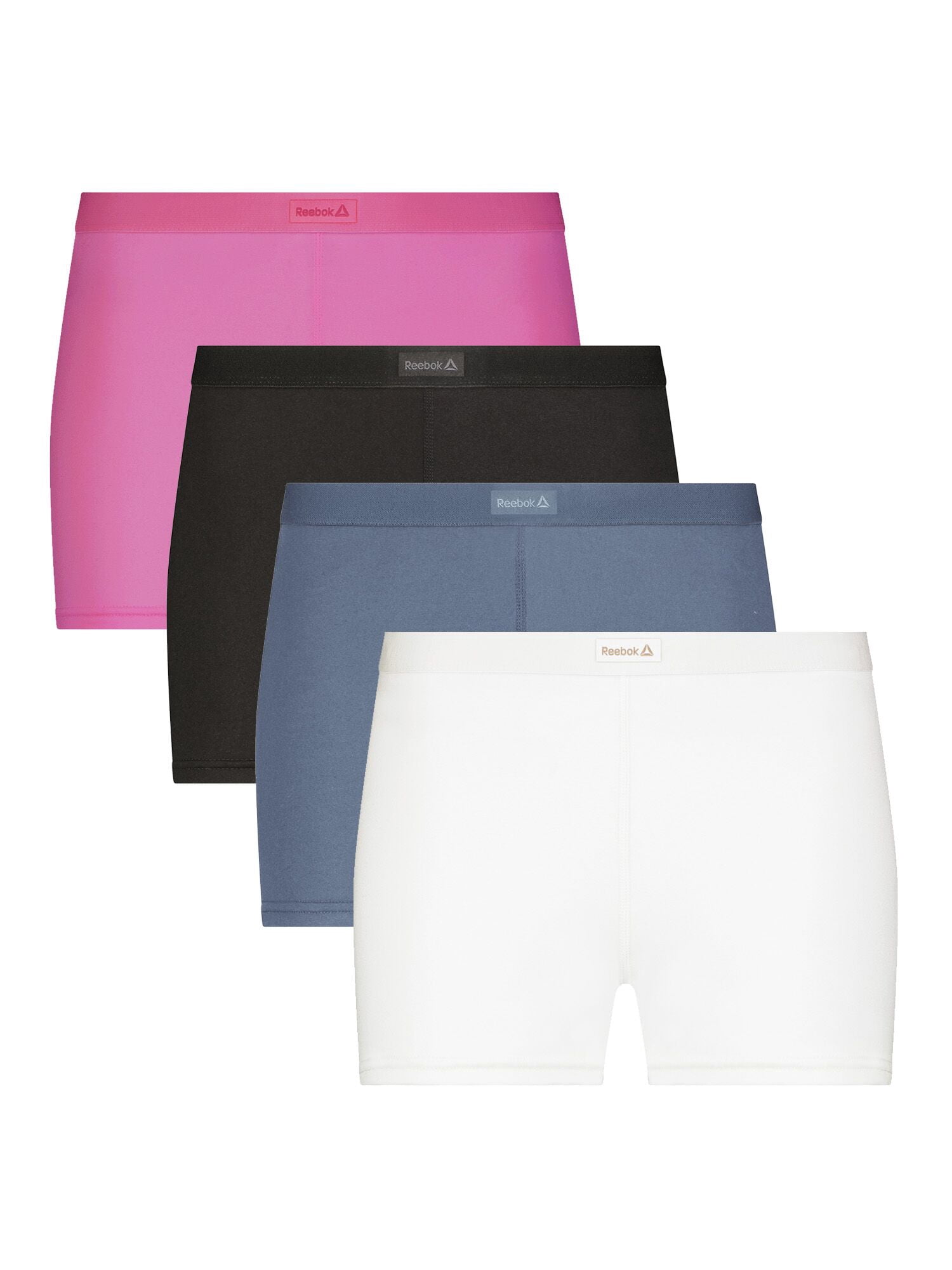 Reebok Women's Sport Soft Boyshort Panties, 4-Pack Sizes S-2XL