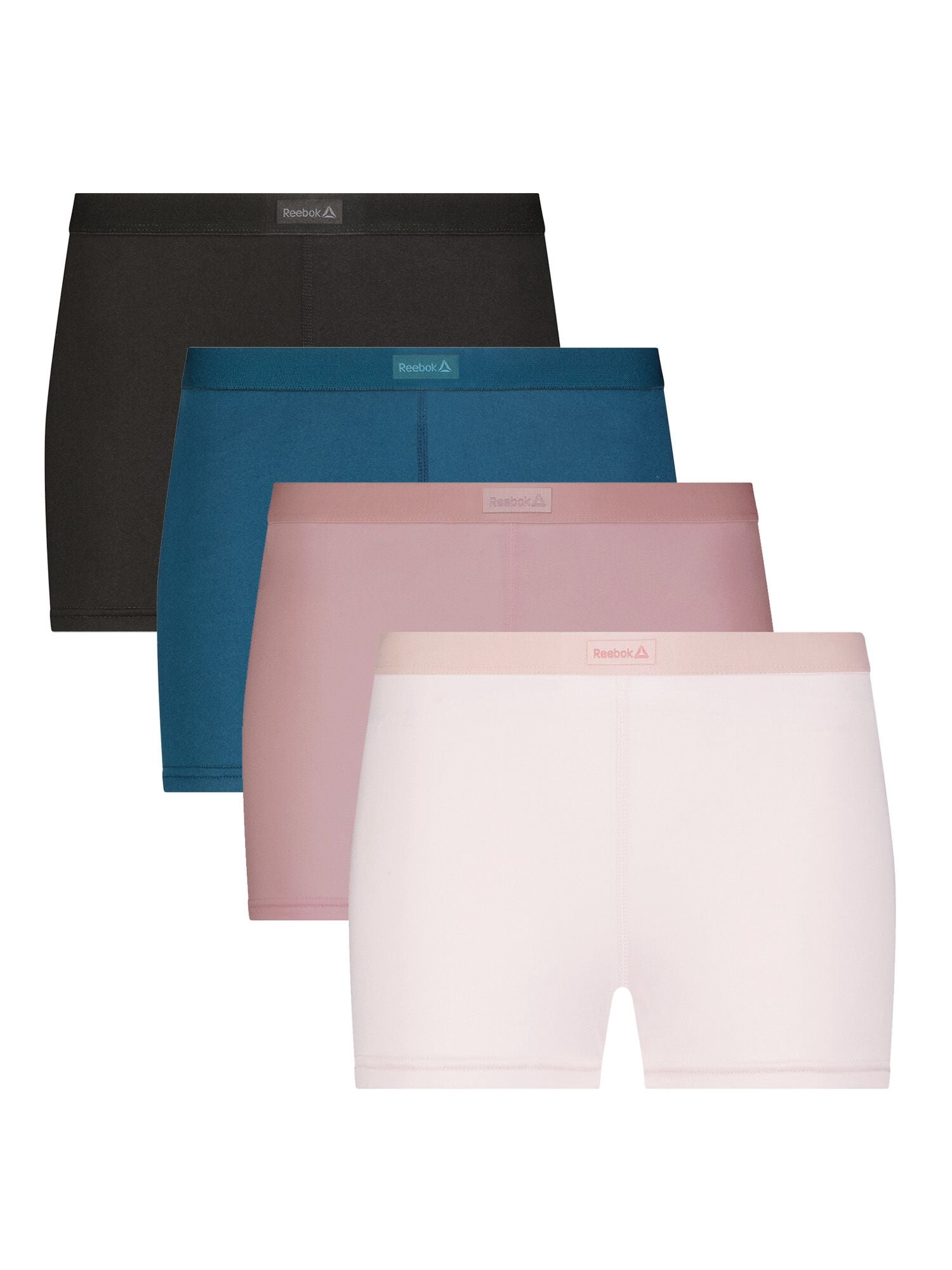 Reebok Women's Sport Soft Boyshort Panties, 4-Pack Sizes S-2XL