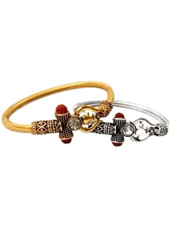 1 PAIR OF IRON MIX KADA BRACELET BANGLE KANGAN