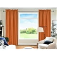 thumbnail image 1 of 1 PAIR R64 brick blackout elegant lined thermal lined window treatment matte solid color rod pocket easy to hang 35" wide x 84" lenght each panel, 1 of 4