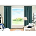 thumbnail image 1 of 1 PAIR R64 hunter blackout elegant lined thermal lined window treatment matte solid color rod pocket easy to hang 35" wide x 84" lenght each panel, 1 of 4