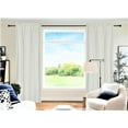 thumbnail image 1 of 1 PAIR R64 ivory blackout elegant lined thermal lined window treatment matte solid color rod pocket easy to hang 35" wide x 84" lenght each panel, 1 of 4
