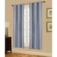thumbnail image 1 of 1 PAIR SLATE BLACKOUT ENERGY EFFICIENT THERMAL PANEL WINDOW GROMMET DRAPE LIGHT FILTERING SIZE 35" WIDE X 63" LENGTH EACH PANEL, 1 of 1