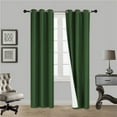 thumbnail image 1 of 1 PAIR SSS HUNTER BLACKOUT ENERGY EFFICIENT THERMAL PANEL WINDOW GROMMET DRAPE LIGHT FILTERING SIZE 35" WIDE X 95" LENGTH EACH PANEL, 1 of 1