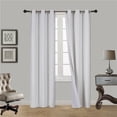 thumbnail image 1 of 1 PAIR SSS IVORY BLACKOUT ENERGY EFFICIENT THERMAL PANEL WINDOW GROMMET DRAPE LIGHT FILTERING SIZE 35" WIDE X 95" LENGTH EACH PANEL, 1 of 1
