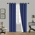 thumbnail image 1 of 1 PAIR SSS ROYAL BLACKOUT ENERGY EFFICIENT THERMAL PANEL WINDOW GROMMET DRAPE LIGHT FILTERING SIZE 35" WIDE X 84" LENGTH EACH PANEL, 1 of 1