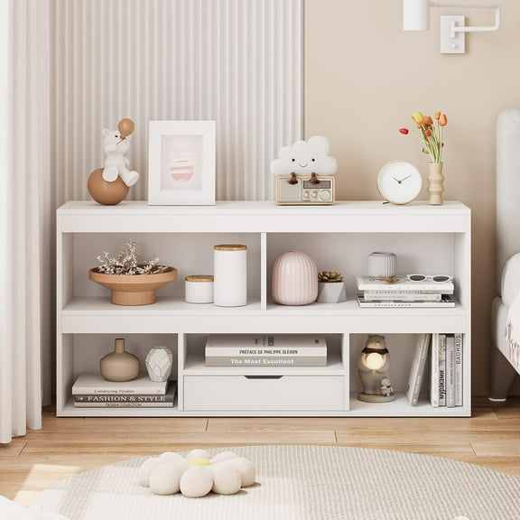 1 PB MDF Children's Bookcase Bench - Kids Book Storage, Children's Room Organizer, Reading Nook, Book Display, Kids Storage Bench