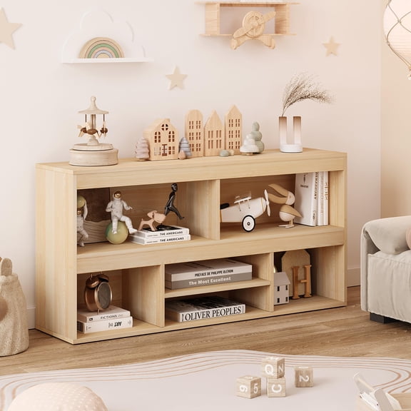 1 PB MDF Children's Bookcase Bench - Kids Book Storage, Children's Room Organizer, Reading Nook, Book Display, Kids Storage Bench