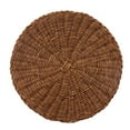 thumbnail image 1 of 1 PC 15inch Handmade Wicker Paper Plate Holder Heavy Duty Round Rattan Wicker Paper Plate Holders Reuseable For Home Party Daily Dinning Picnic Table Centerpiece Decoration(Brown,15x15"), 1 of 9