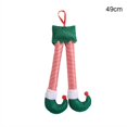thumbnail image 1 of 1 PC 19" Creative Hanging Christmas Elf Leg Decor, Christmas Car Decoration for Car Trunk Side Windows Grille, Xmas Tree Wreath, 1 of 7