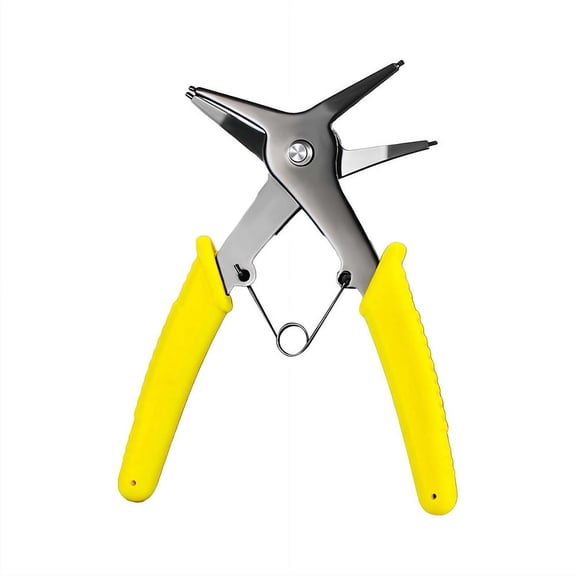 1 PC 2 in 1 Snap Ring Pliers, Dual-purpose Retaining Ring Plier C-clip Plier, Diameter Snap Ring Multifunctional Installation and Removal Tool