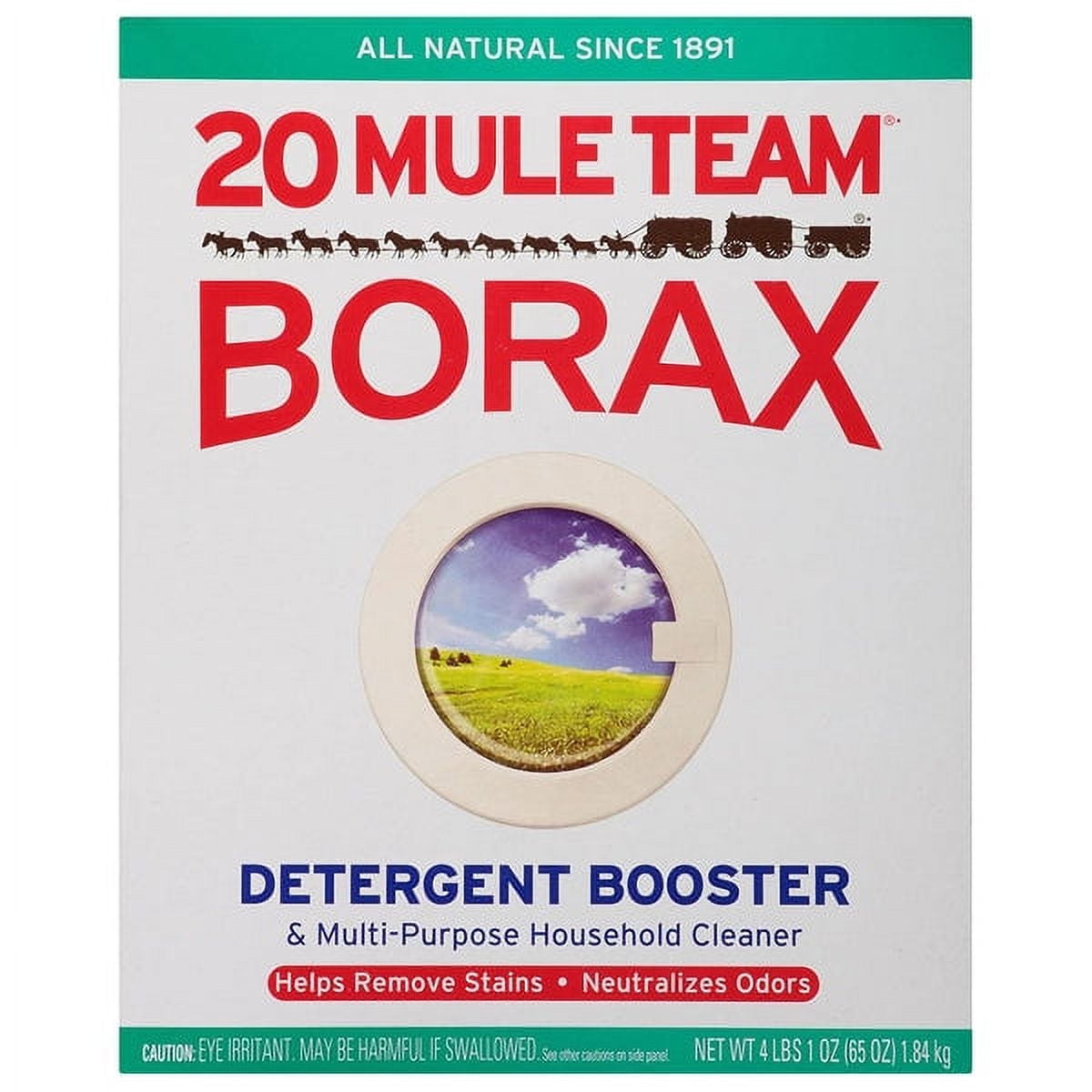 1 PC,20 Mule Team 00201 Borax All Natural Laundry Booster & Household Cleaner, 65 Oz