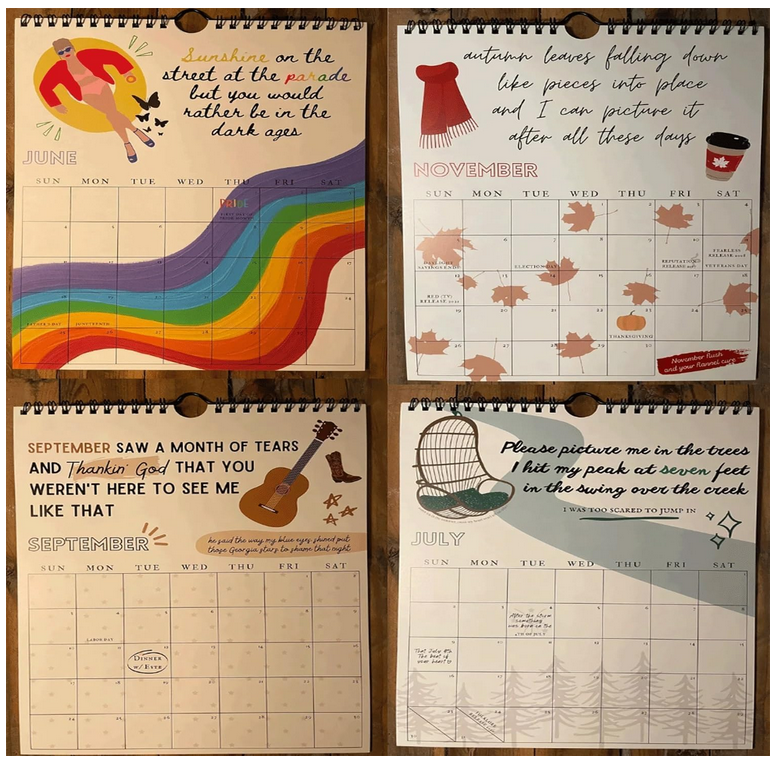 1 PC 2025 Roaring Twenties Calendar Wall Calendar , 2025 Ts Music Month