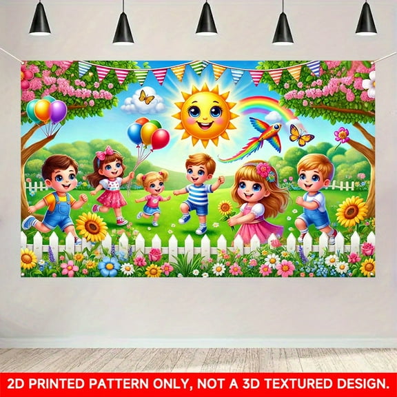 1 PC, 2D Flat/ Flat art decorative banner decoration, gorgeous and exquisite design patterns, 70.87x43.31 inches (180x110cm), universal daily wall decoration, elegant daily front door decoration, par