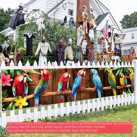 1 PC, 2D Flat/ Flat art decorative banner decoration, interesting design patterns, 78.8x17.7 inches (200x45cm), universal daily wall decoration, elegant daily front door decoration, party banner, dec