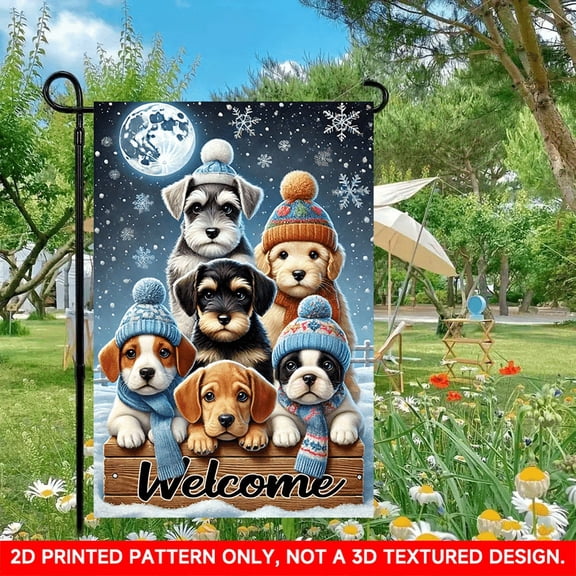 1 PC, 2D Flat/ Garden flag, design pattern, 11.8x17.7 inches (30x45cm), fashionable 2D pattern, autumn Thanksgiving, Halloween garden flag, home, outdoor, courtyard, lawn, garden, holiday and holiday