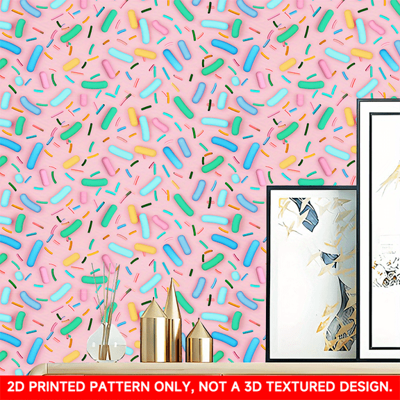 1 PC, 2D Flat/ wallpaper wall stickers, artistic design patterns, 118.11x17.72 inches (300x45cm), self-adhesive wallpaper, detachable and cut-able PVC stickers, suitable for wall/staircase/furniture