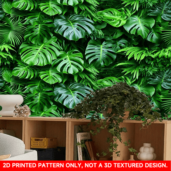 1 PC, 2D Flat/ wallpaper wall stickers, elegant design patterns, 39.37x15.75 inches (100x40cm), self-adhesive wallpaper, detachable and cutable PVC stickers, suitable for wall/staircase/furniture dec